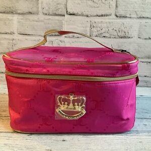 JUICY COUTURE Logo Print Cosmetic Bag